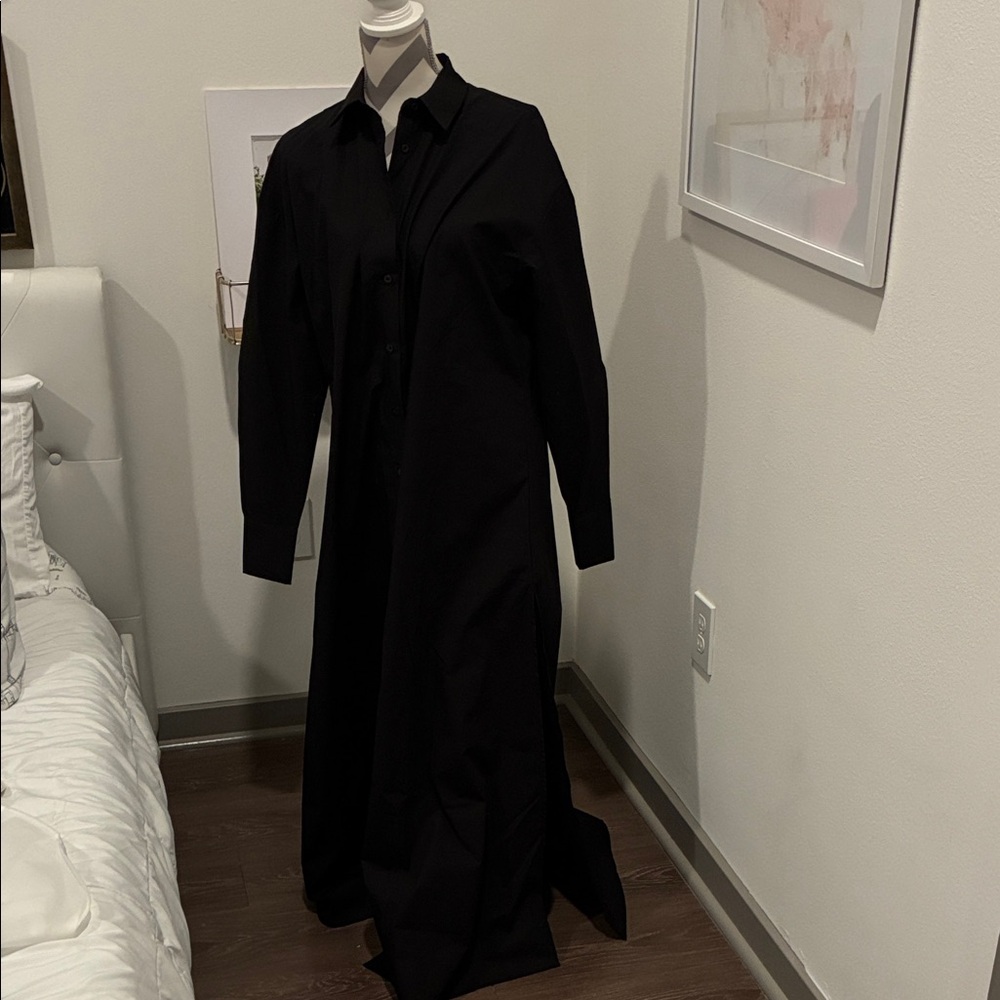 Fashion Nova Black Oversized Maxi Dress